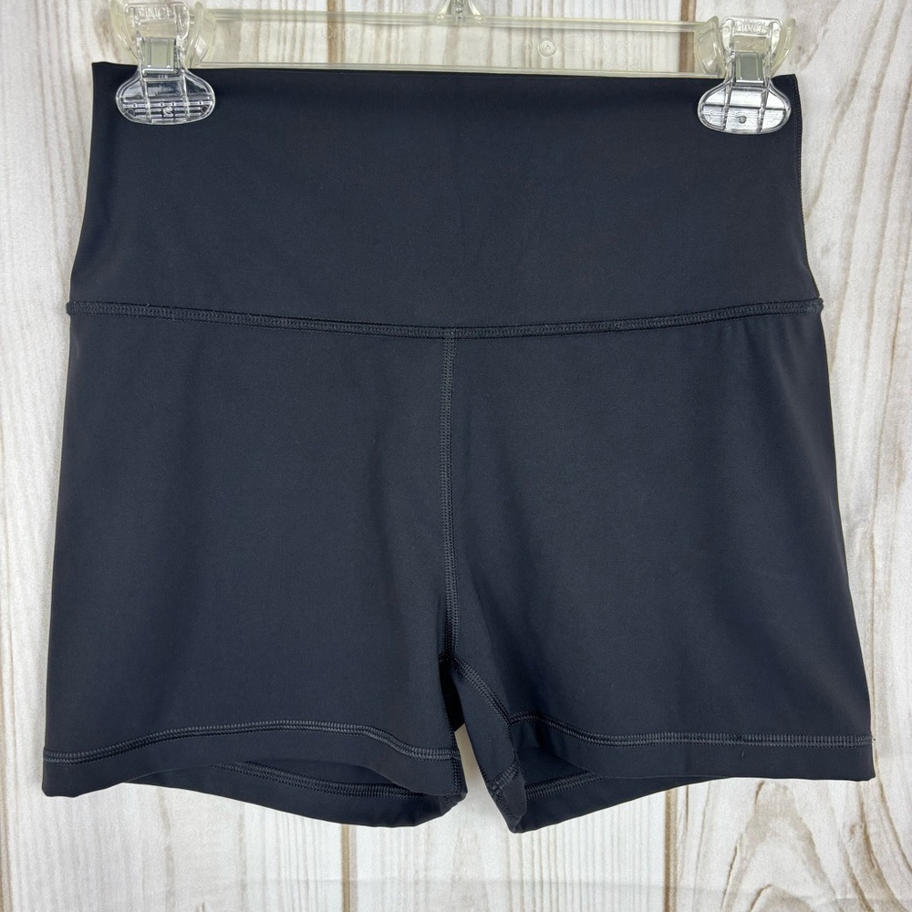 CRZ Yoga Shorts High-Waisted Comfort Lightweight Workout Biker Short Black NoTag